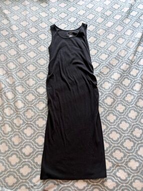 Sonoma Black Maternity Sleeveless Maxi Tank Dress Size L